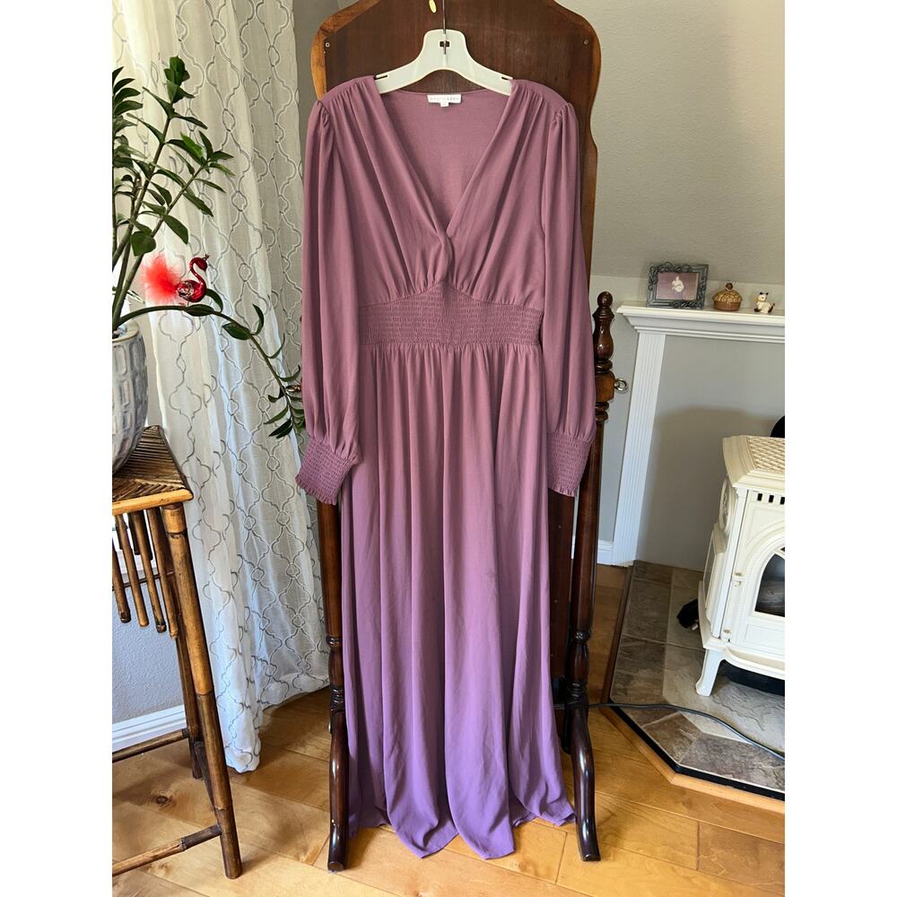 Baltic Born Olivia Maxi dress in vintage plum women’s size Large - Picture 4 of 12